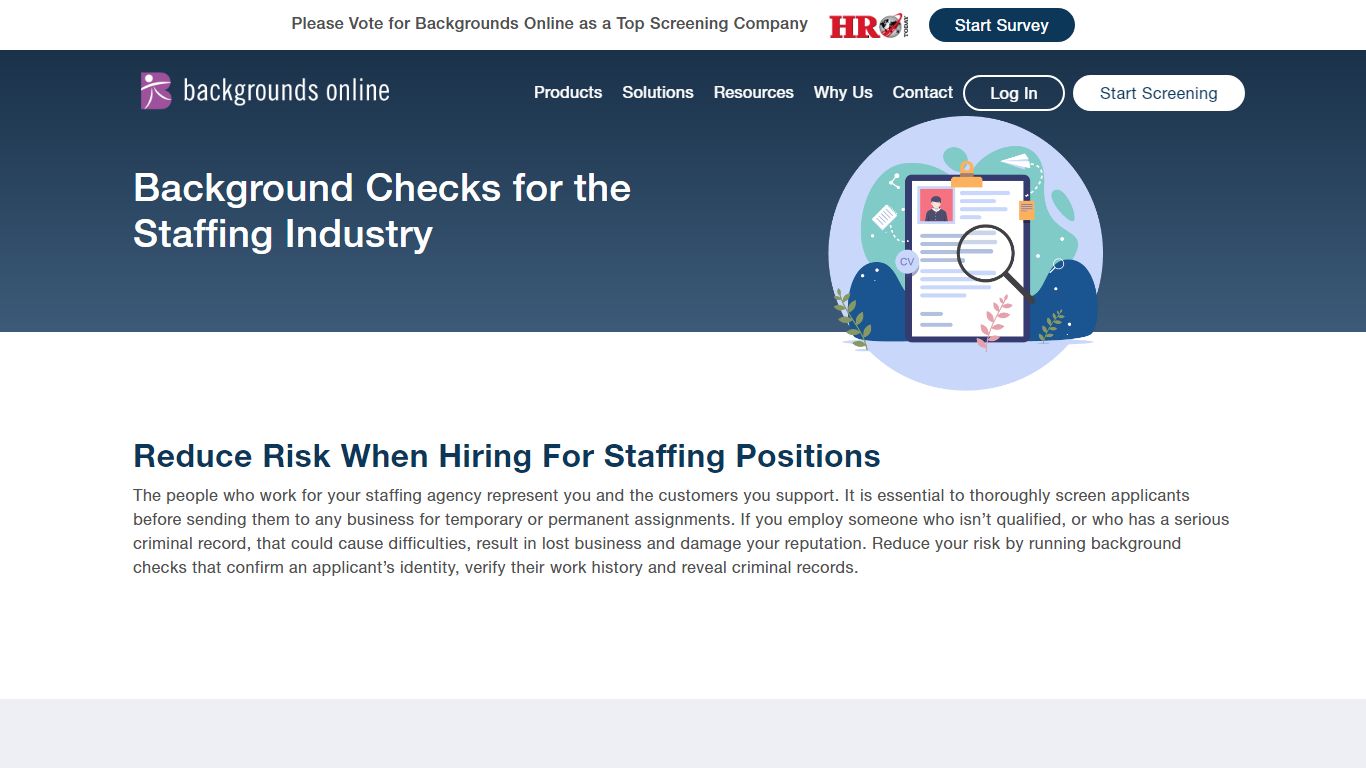 Staffing Background Checks - Backgrounds Online